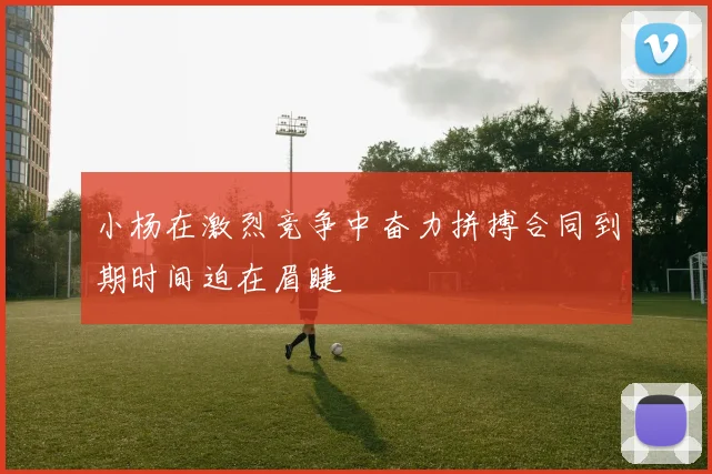 小杨在激烈竞争中奋力拼搏合同到期时间迫在眉睫